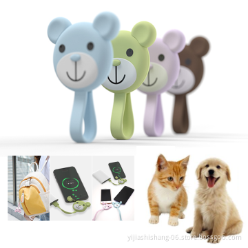 3 in 1 Keychain Data Usb Charging Cable TypeC Micro Anti-lost Cell Phone Location Key Finder Pet GPS Tracking Device For iphone